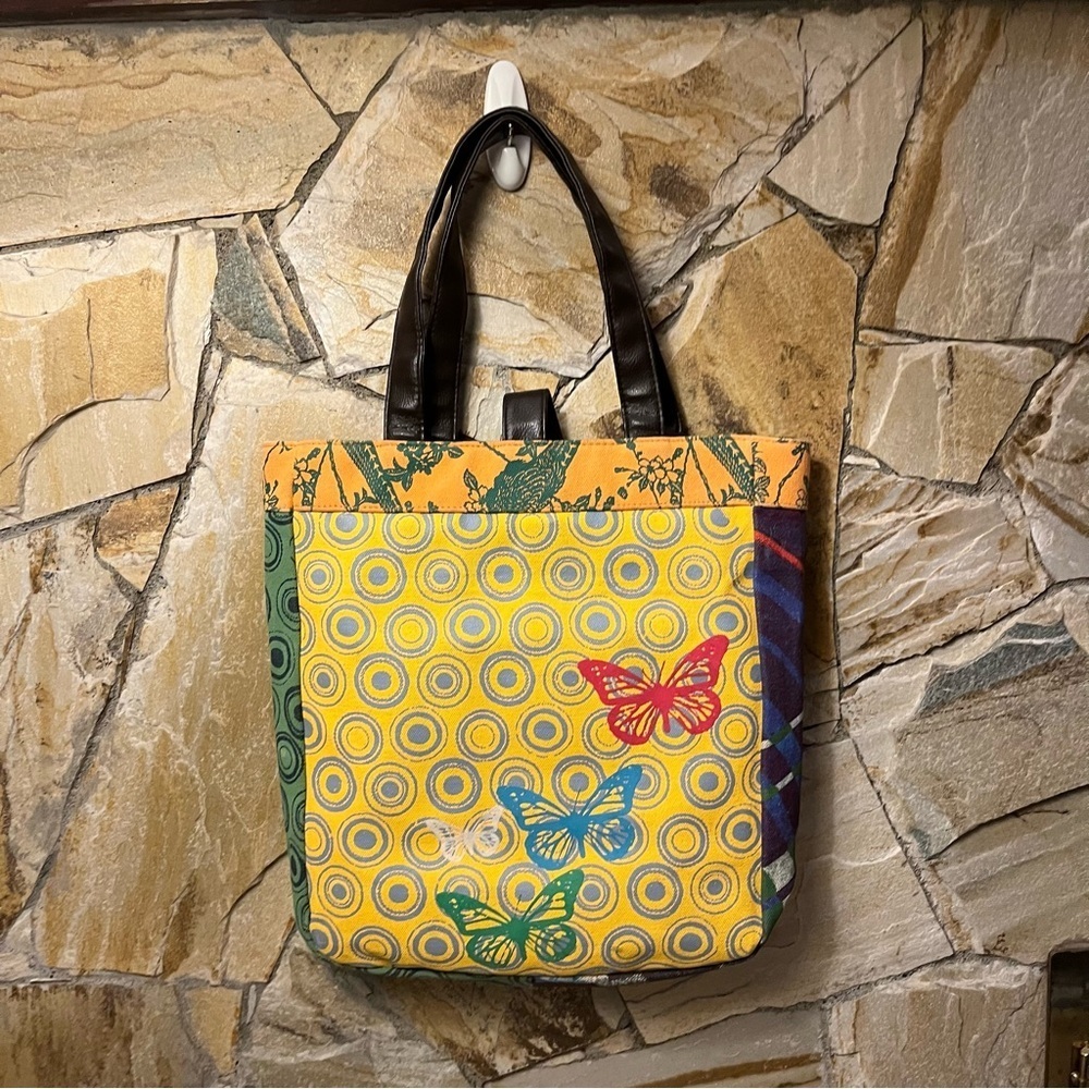 Desigual vintage stand out colourful Tote Bag - perfect for spring and summer - Picture 2 of 16